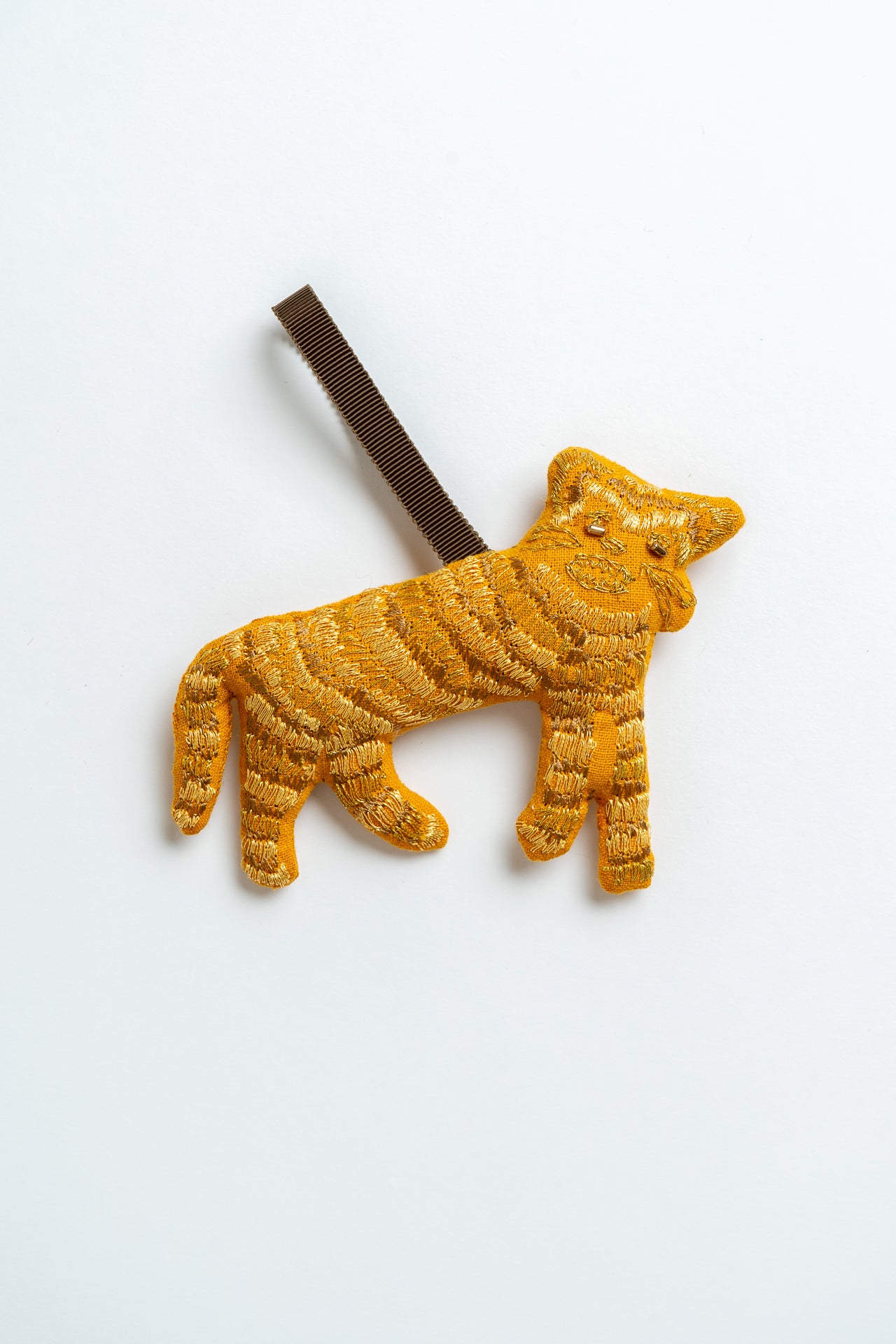 Tiger Christmas Decoration Gold