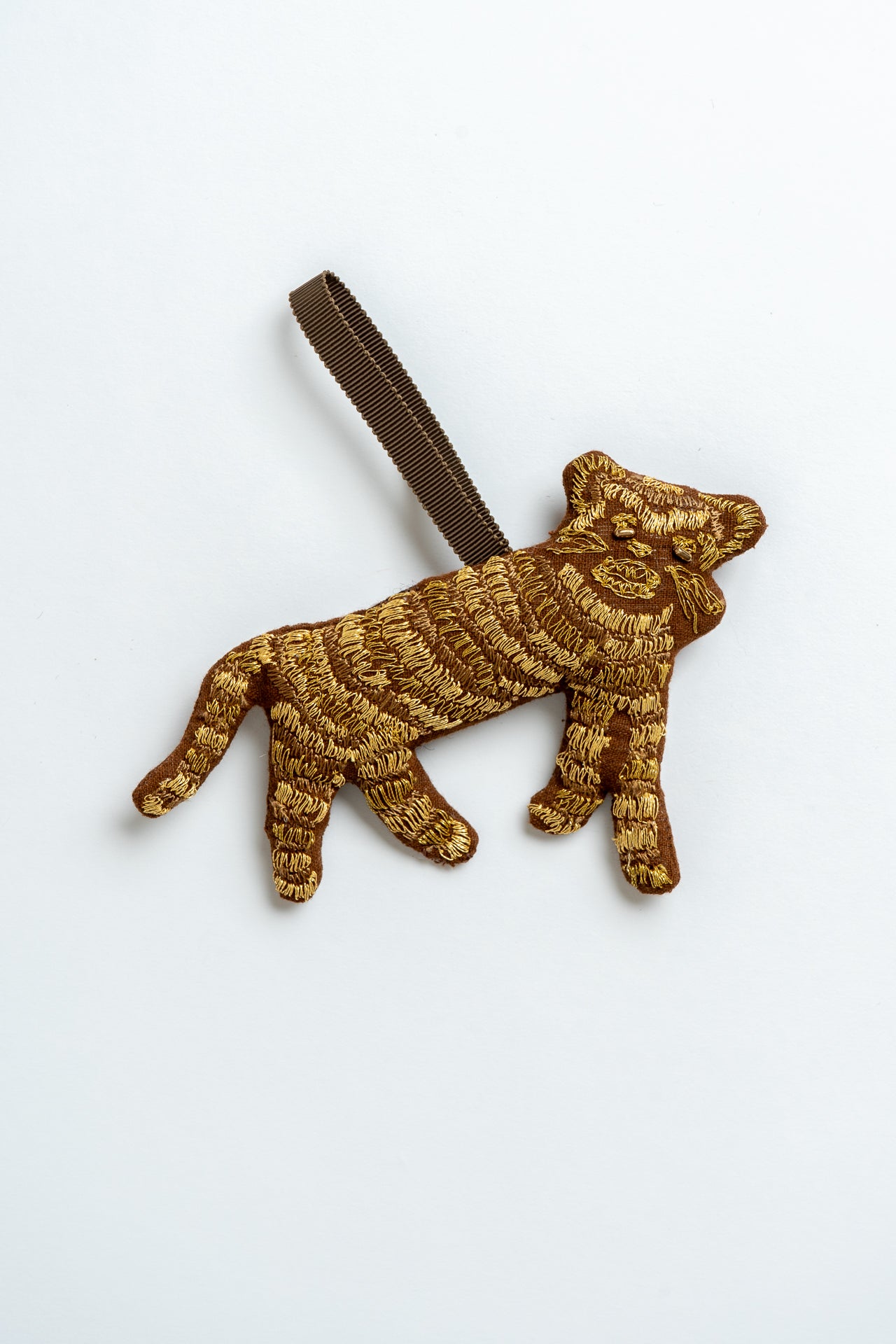 Tiger Christmas Decoration Sepia