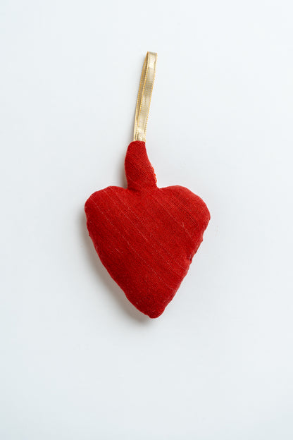 Candle Heart Christmas Decoration Pink