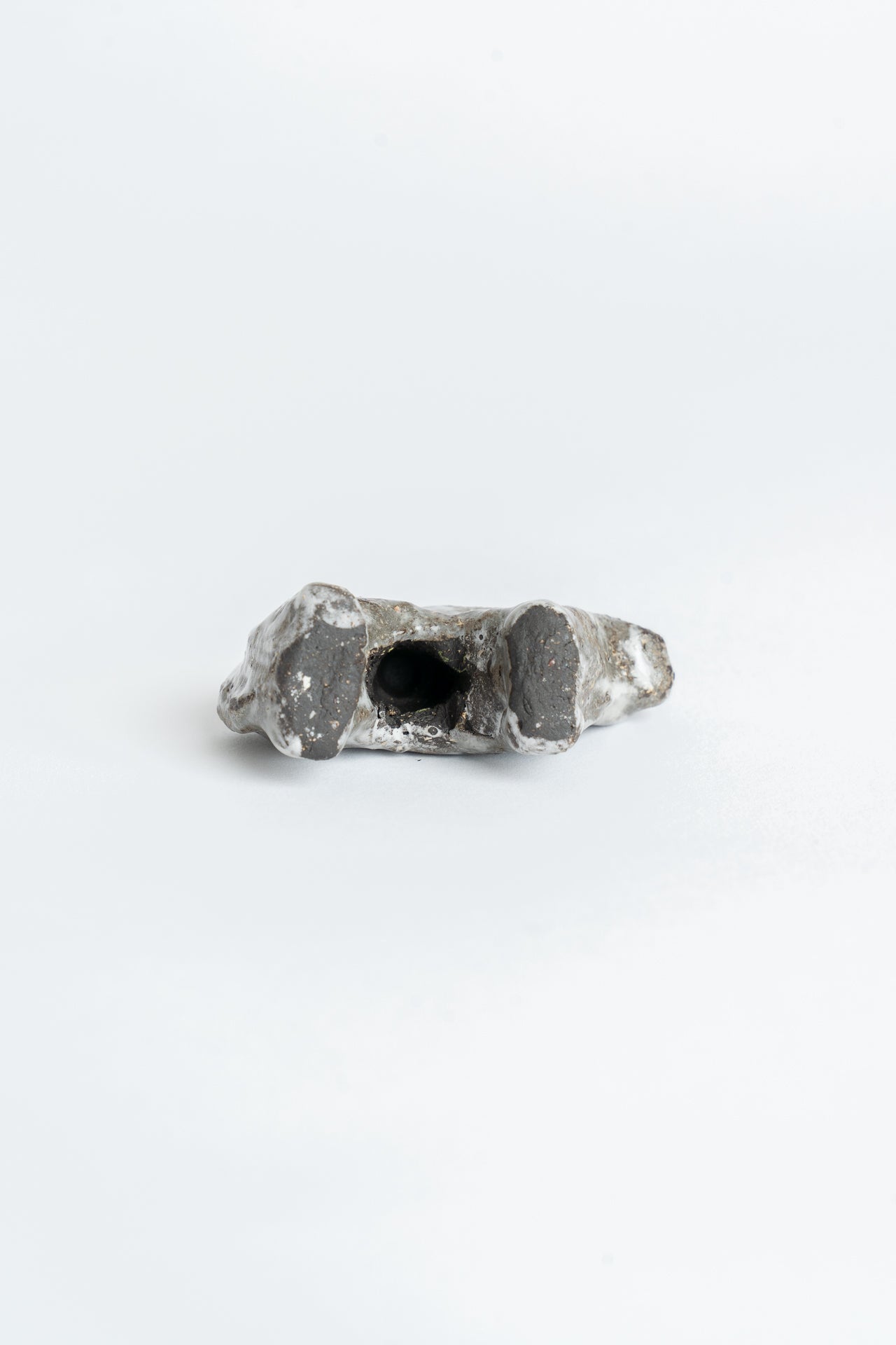 Ceramic 'Cow' Garden Cane Topper White