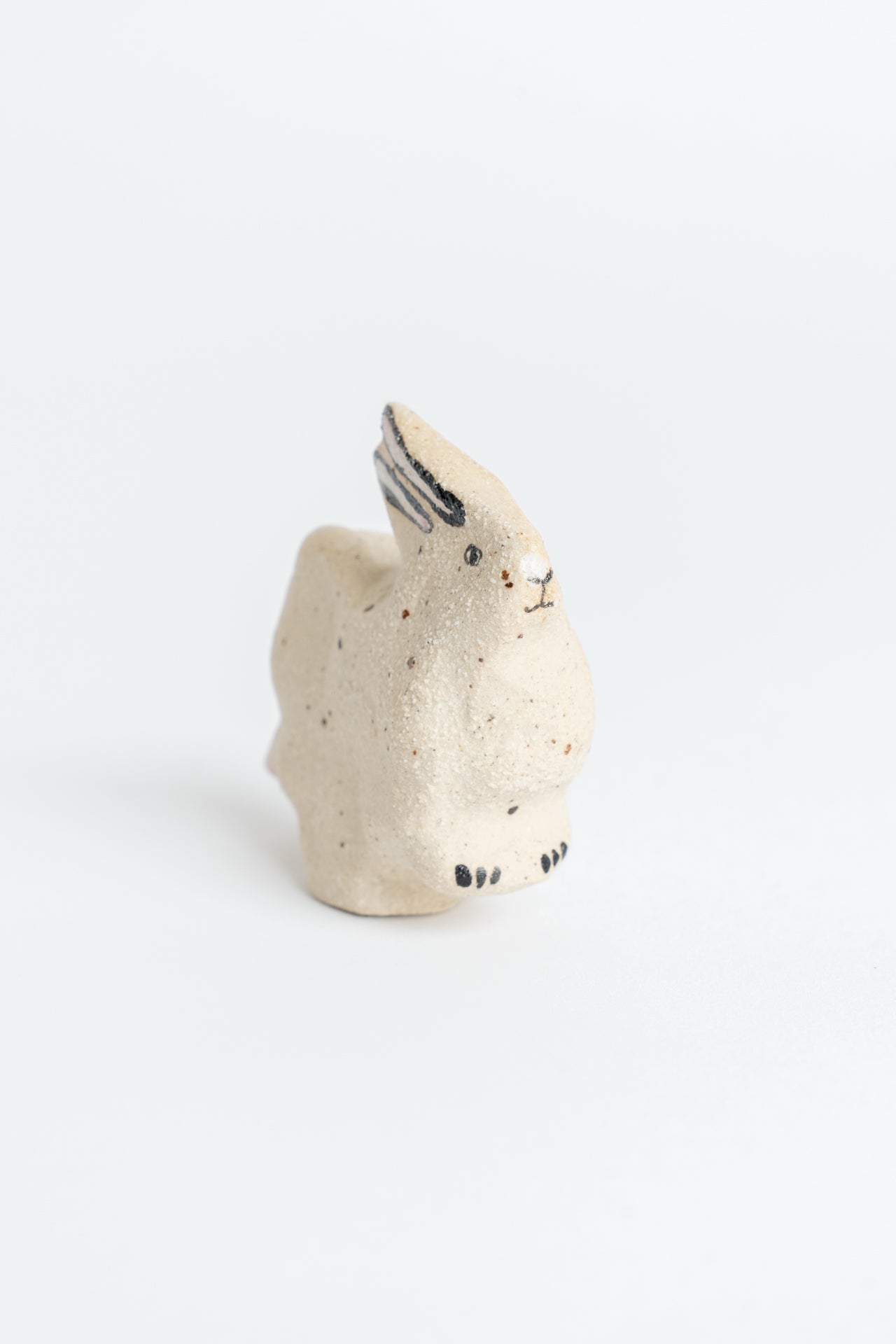 Ceramic 'Rabbit' Garden Cane Topper White