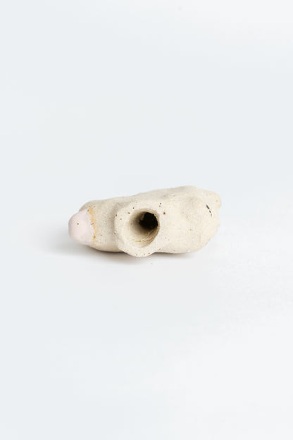 Ceramic 'Rabbit' Garden Cane Topper White