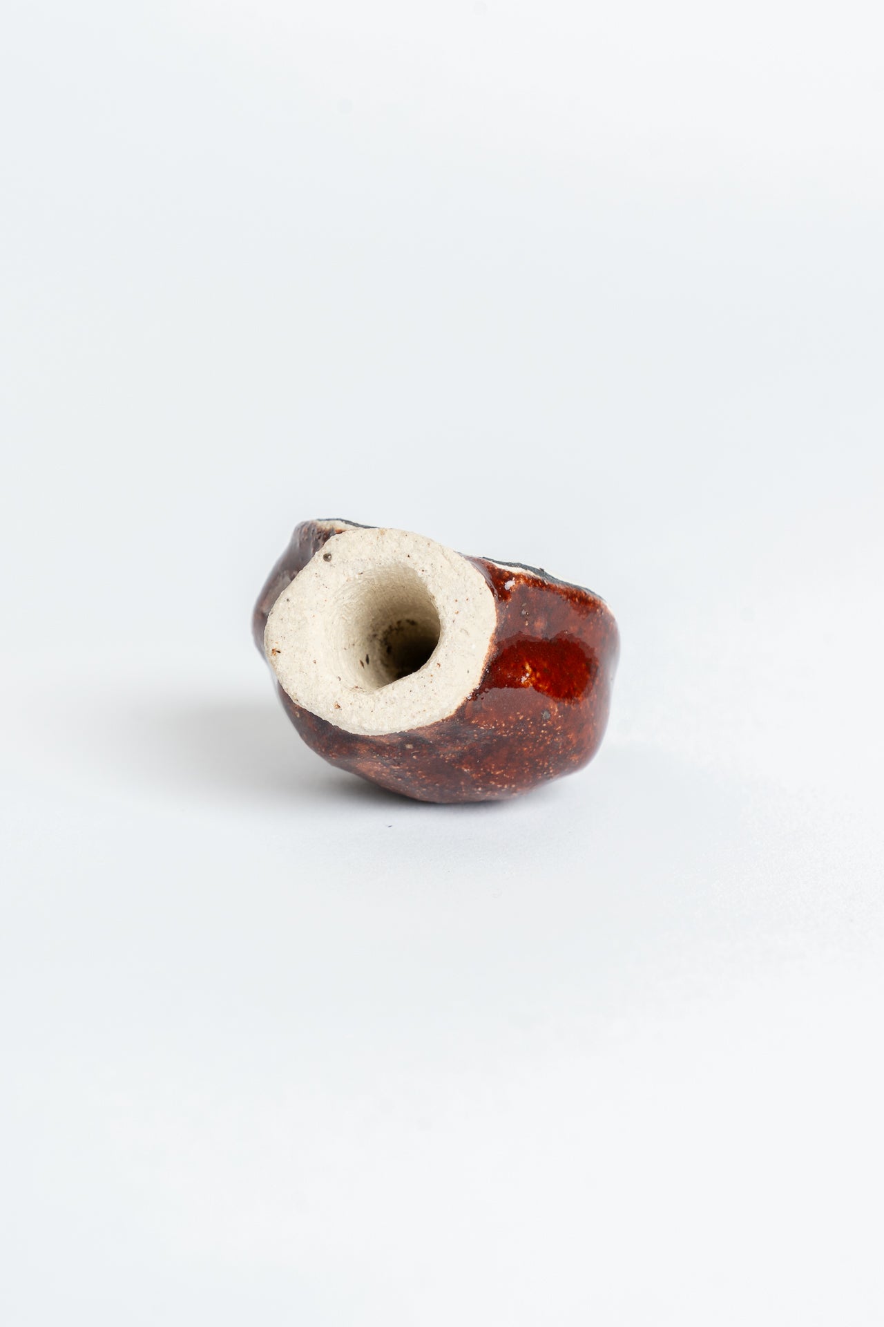Ceramic 'Apple I' Garden Cane Topper Red