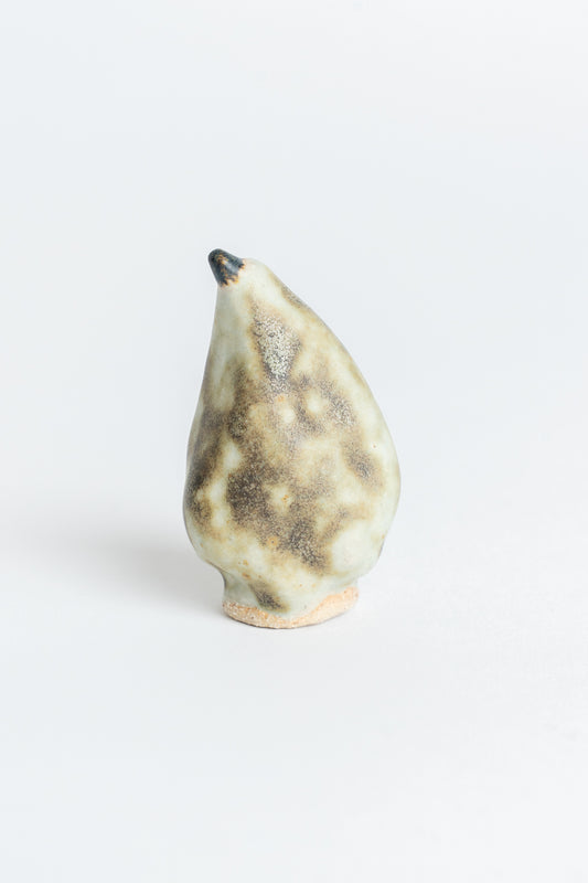 Ceramic 'Mottle Pear' Garden Cane Topper Green