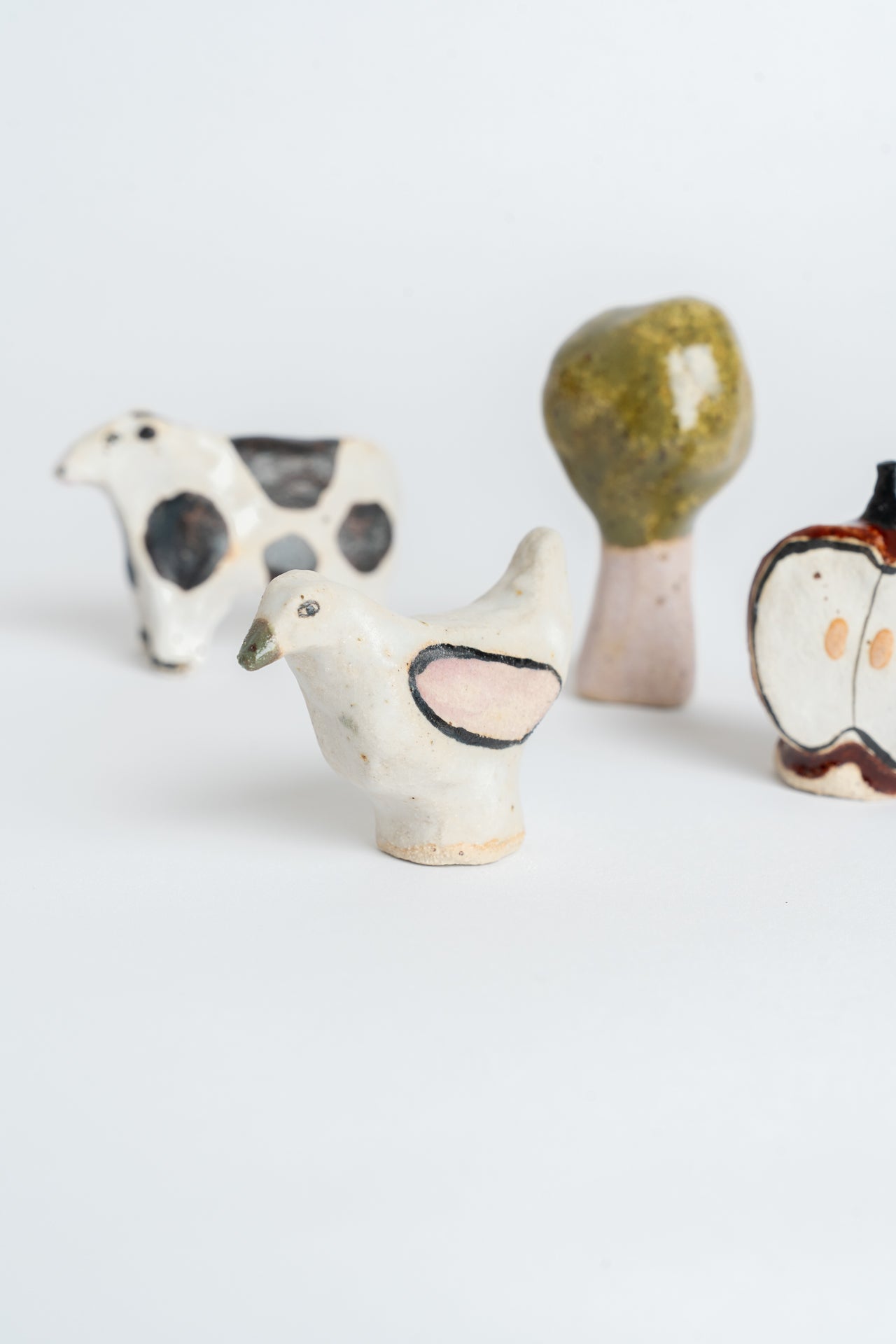 Ceramic 'Tall Tree' Garden Cane Topper Green