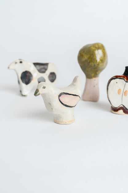 Ceramic 'Tall Tree' Garden Cane Topper Green