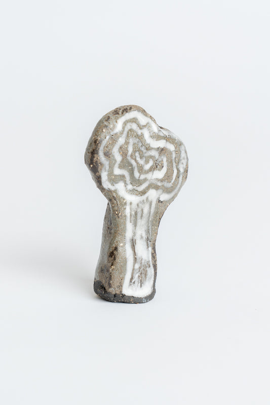 Ceramic 'Tree' Garden Cane Topper White