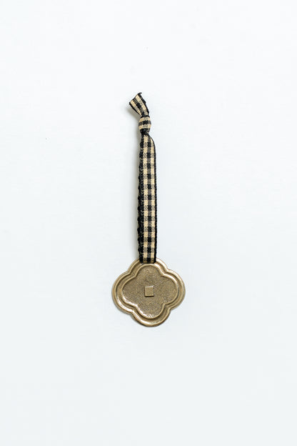 Brass Fleuron Christmas decoration Black