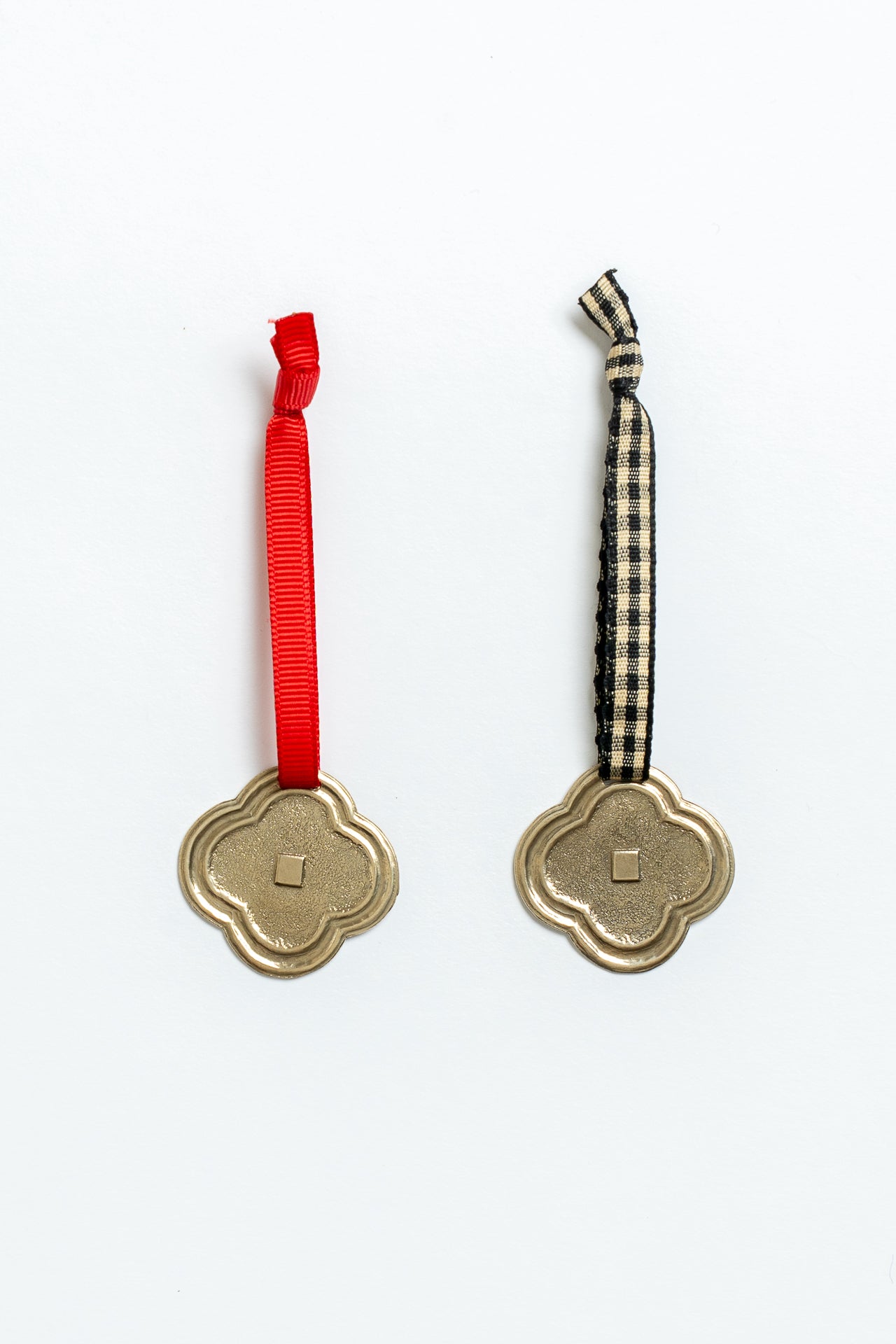 Brass Fleuron Christmas decoration Black