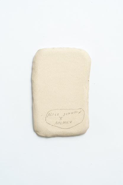 Ceramic 'Tulip' Hand Painted Plate Red