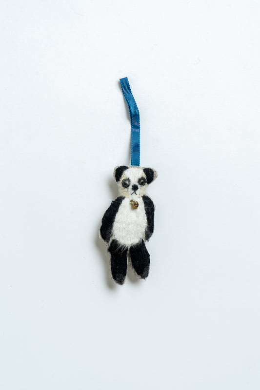 Panda Bell Christmas Decoration Black