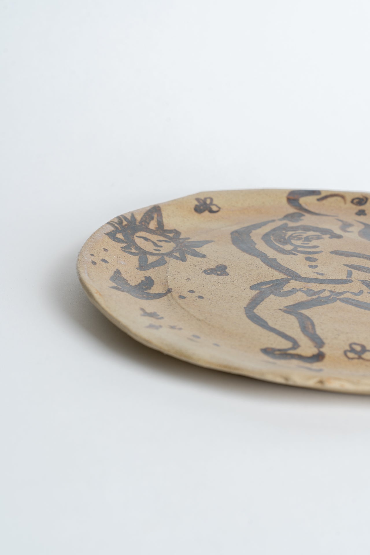 Ceramic Winter Solstice Figure Plate