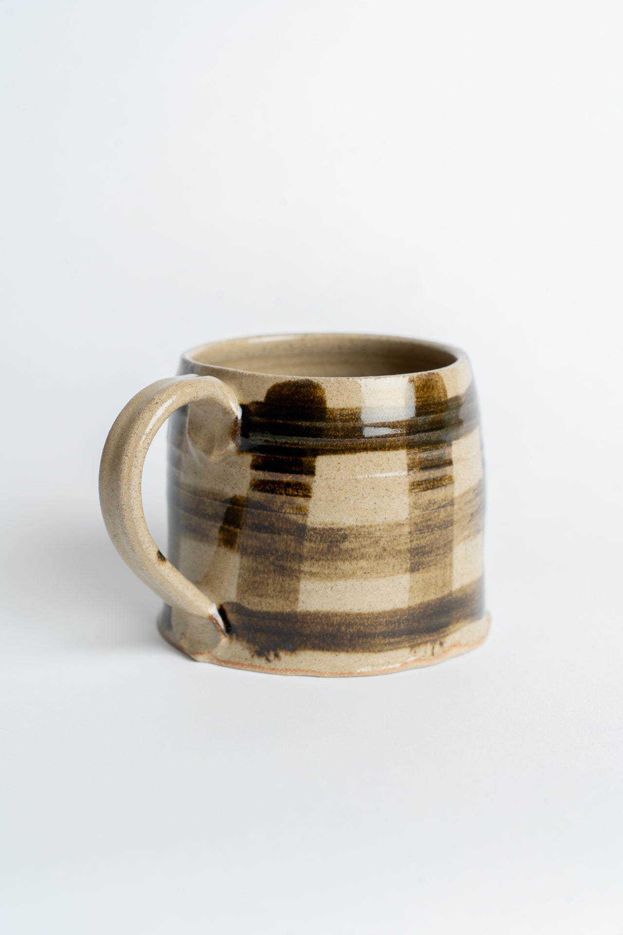 Ceramic Criss Cross Mug Natural