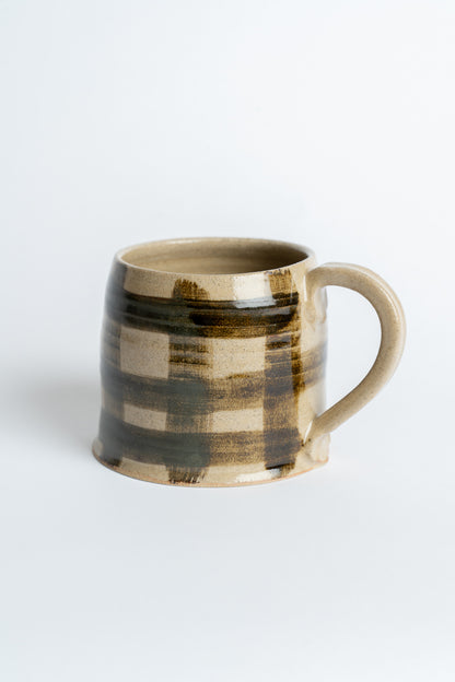Ceramic Criss Cross Mug Natural