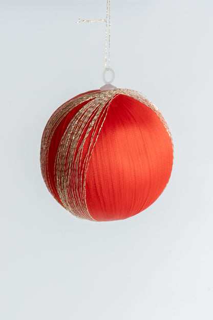 Vintage Satin Spun Christmas Bauble
