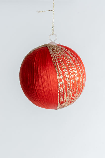 Vintage Satin Spun Christmas Bauble