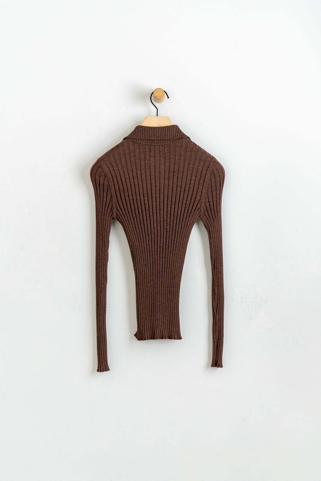 Extra Fine Merino Wool Dome Long Sleeve Top