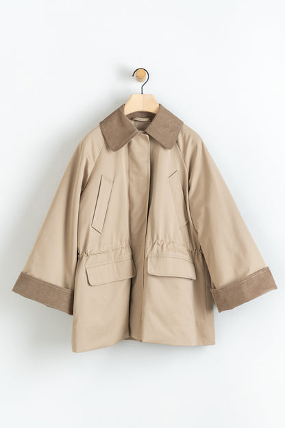 Organic Cotton Gaby Jacket Dark Sand