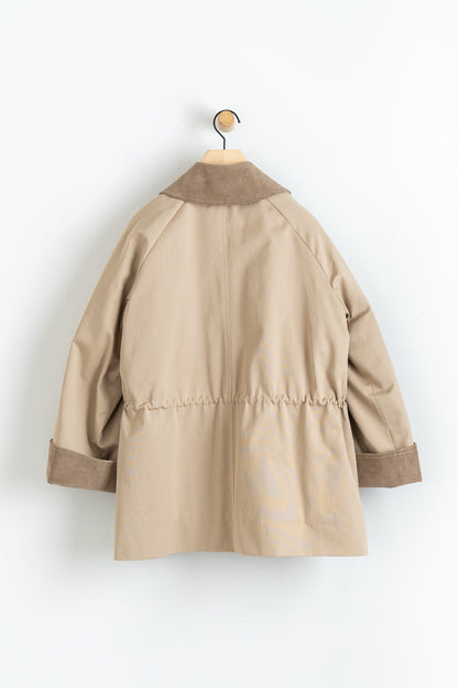 Organic Cotton Gaby Jacket Dark Sand