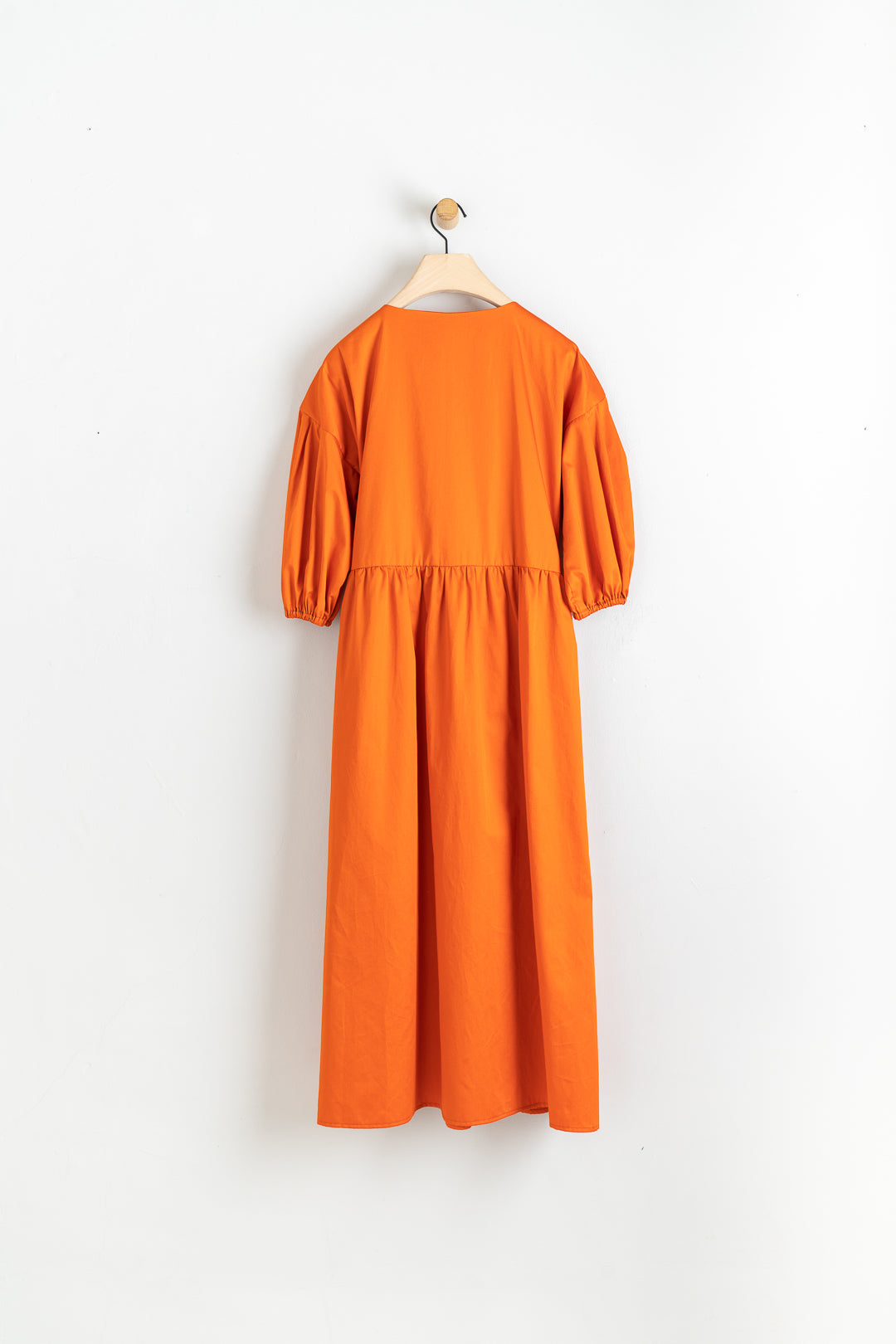 Cotton Lila Wrap Dress Orange