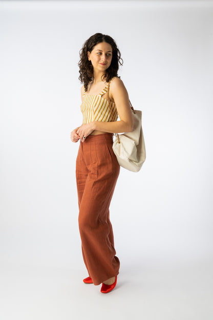 Reversible Linen Bioko Top