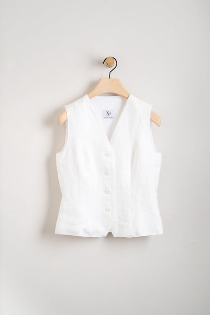 Irish Linen Avery Waistcoat