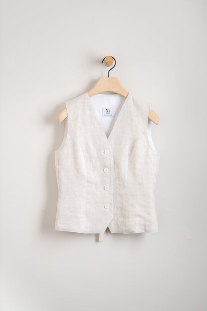 Irish Linen Avery Waistcoat