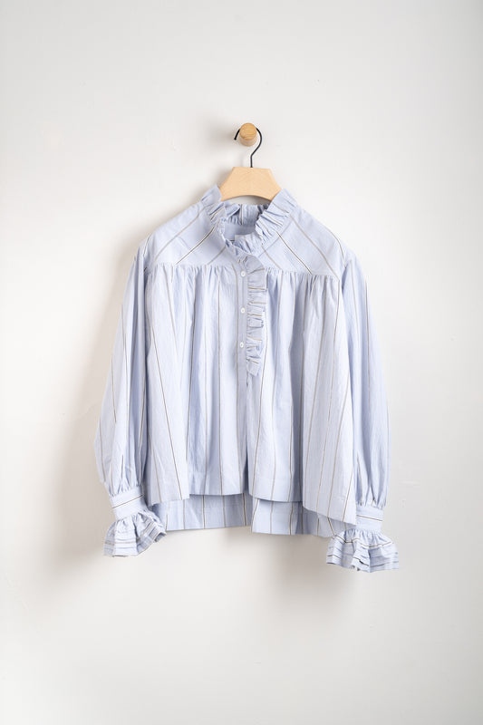 Japanese Cotton Sophie Shirt Blue