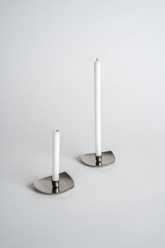 MIMMO Studios Vintage Stainless Steel Candle Holders