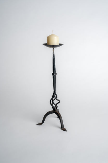 MIMMO Studios Pair of Vintage Wrought Iron Candle Holders