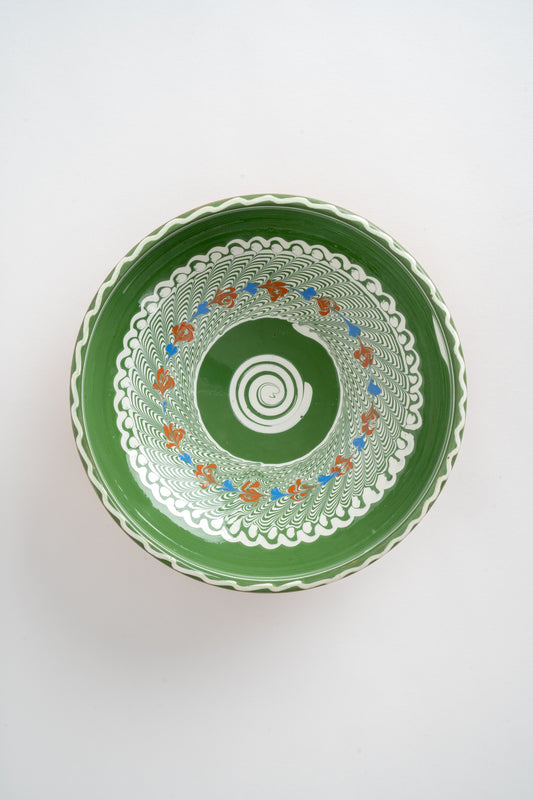 Horezu Pottery Hand Painted Traditional Romanian Fruit Bowl