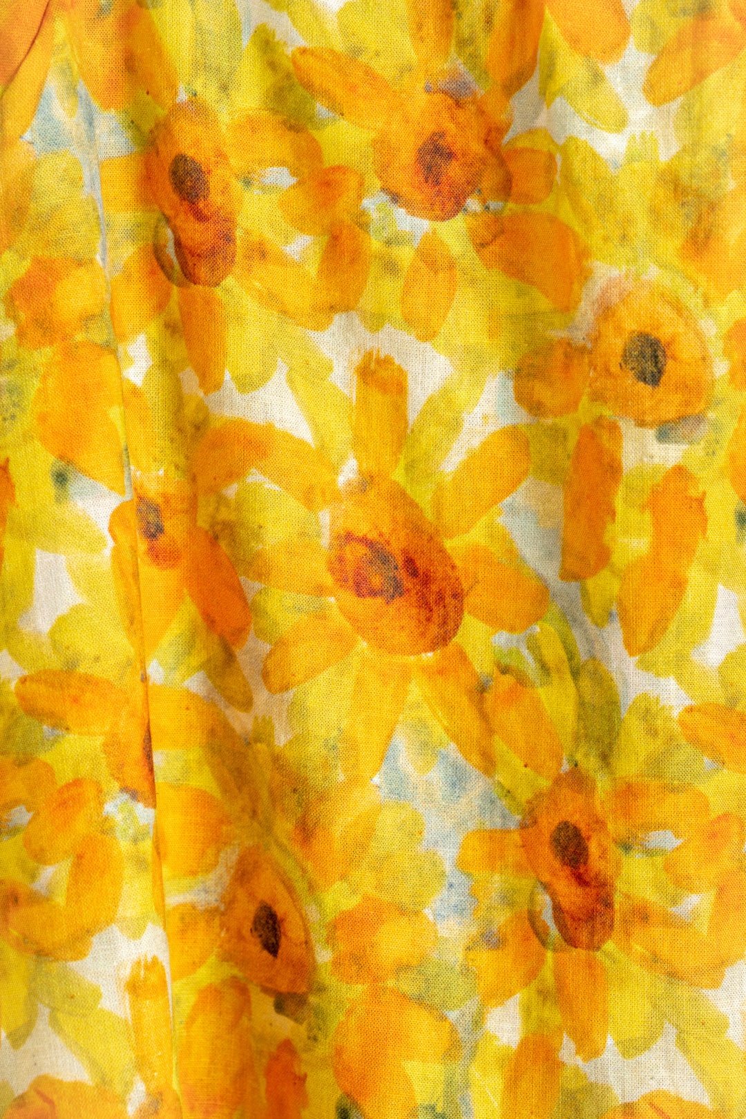 Linen Blend Cardo Dress Yellow