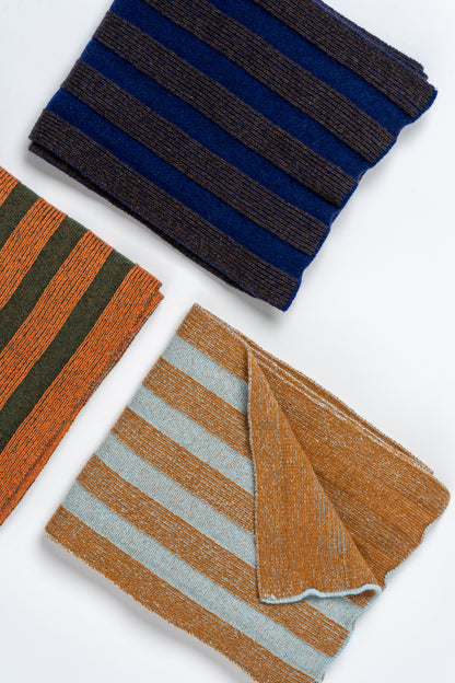 Handcrafted Merino Wool Stripe Scarf