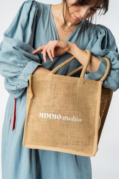 MIMMO Studios Jute Shopping Bag