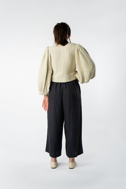 Indian Quilted Cotton Cloud 9 Top Almond