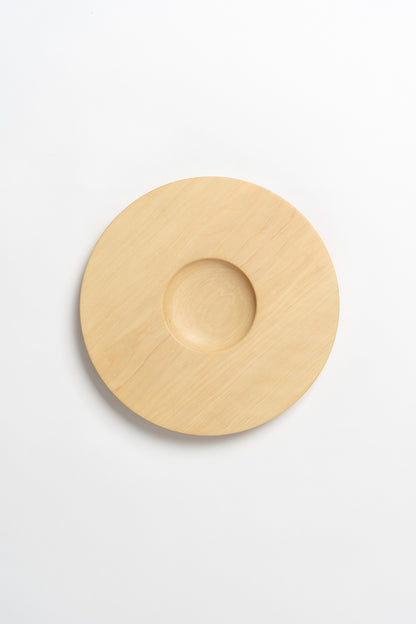Hand Carved Hornbeam Wood Saucer