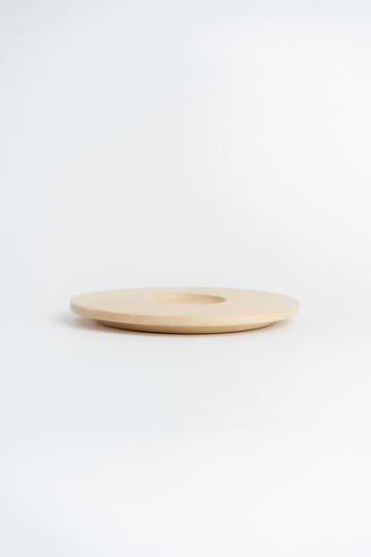 Hand Carved Hornbeam Wood Saucer