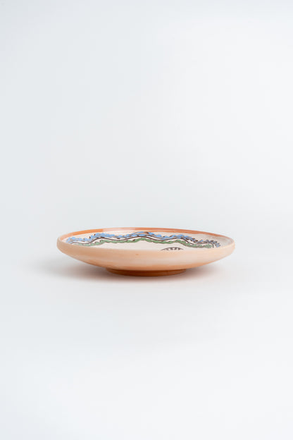 Horezu Romanian Rooster Plate Medium