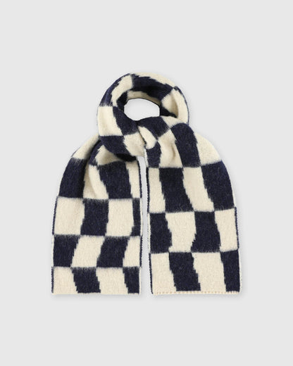 Scottish Lambswool Mini Checkerboard Scarf