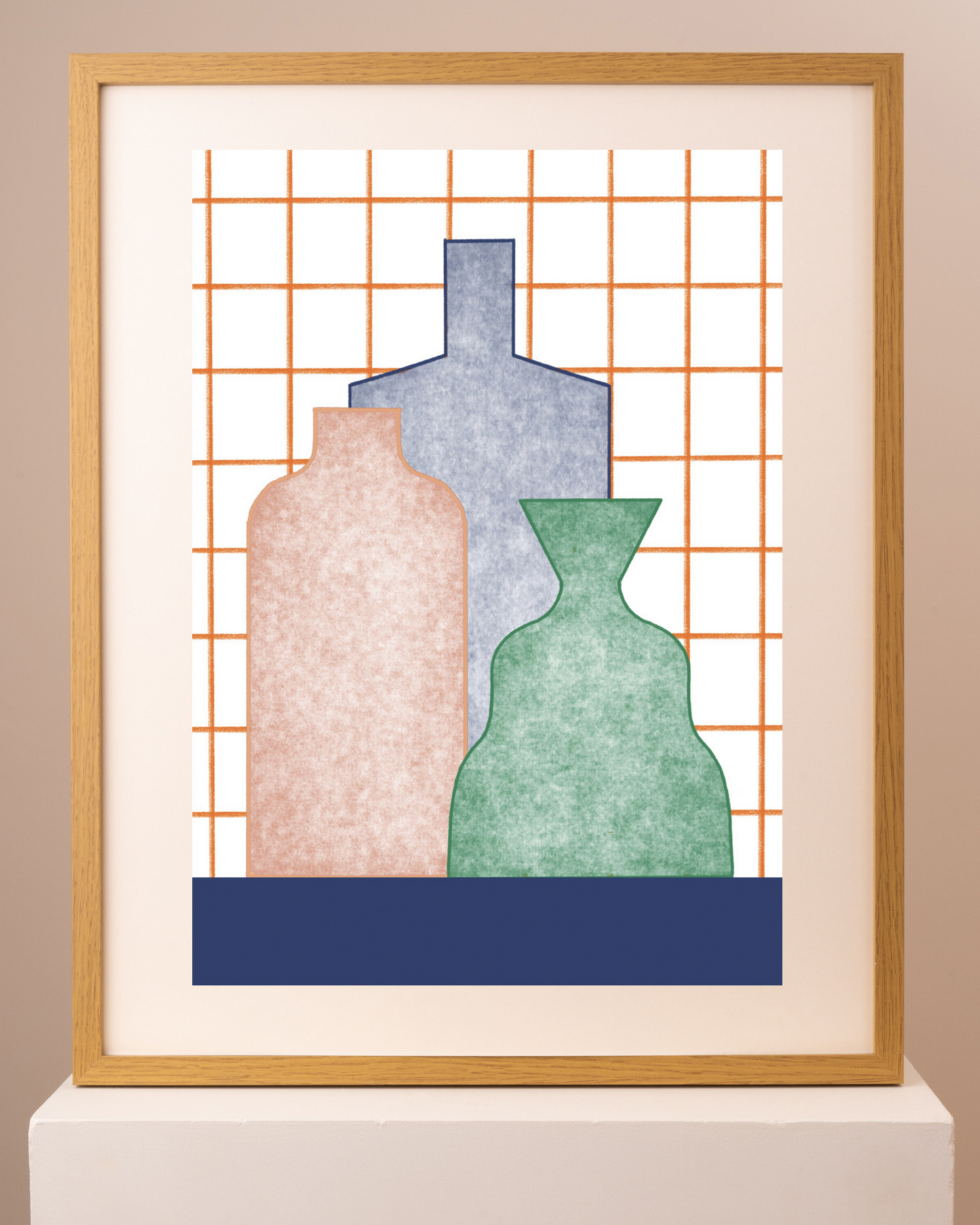 Molly Bland Print 'Study of Glass Vases'