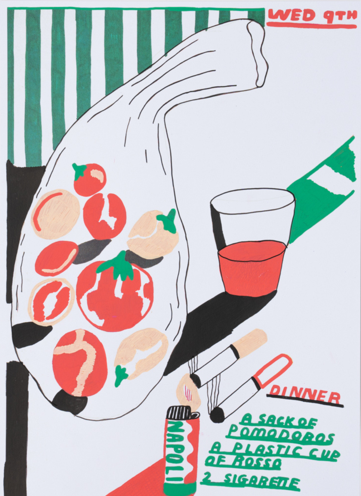 Jesse Warby 'A Dinner in Napoli' Print