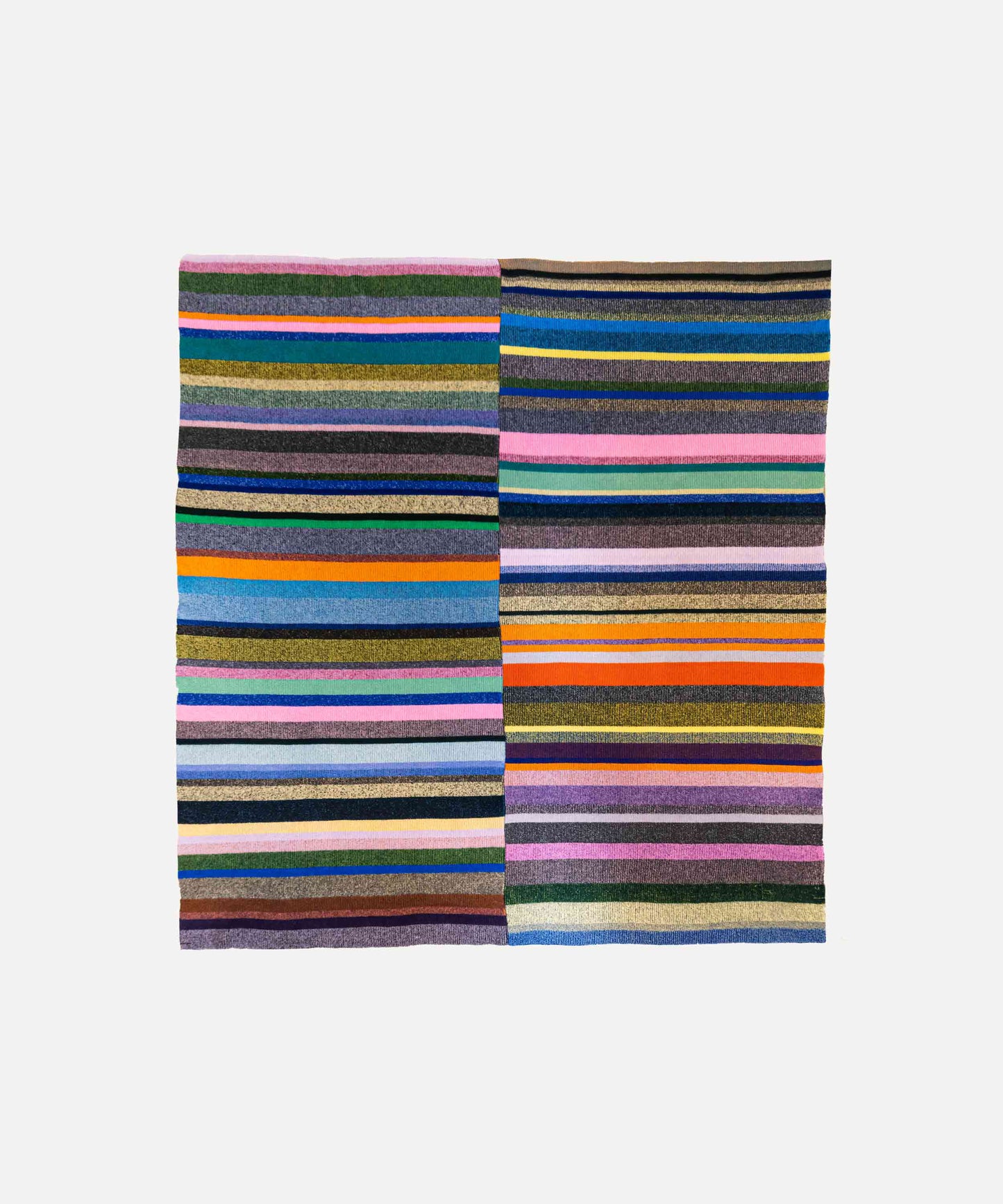 AWL Studio Joseph Multicolour Blanket Knitted in the UK from Deadstock Reycled Wool