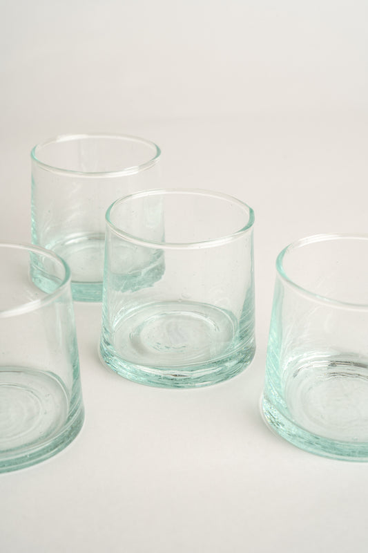 The Atlas Works Recycled Low Glass Tumbler Set of 4