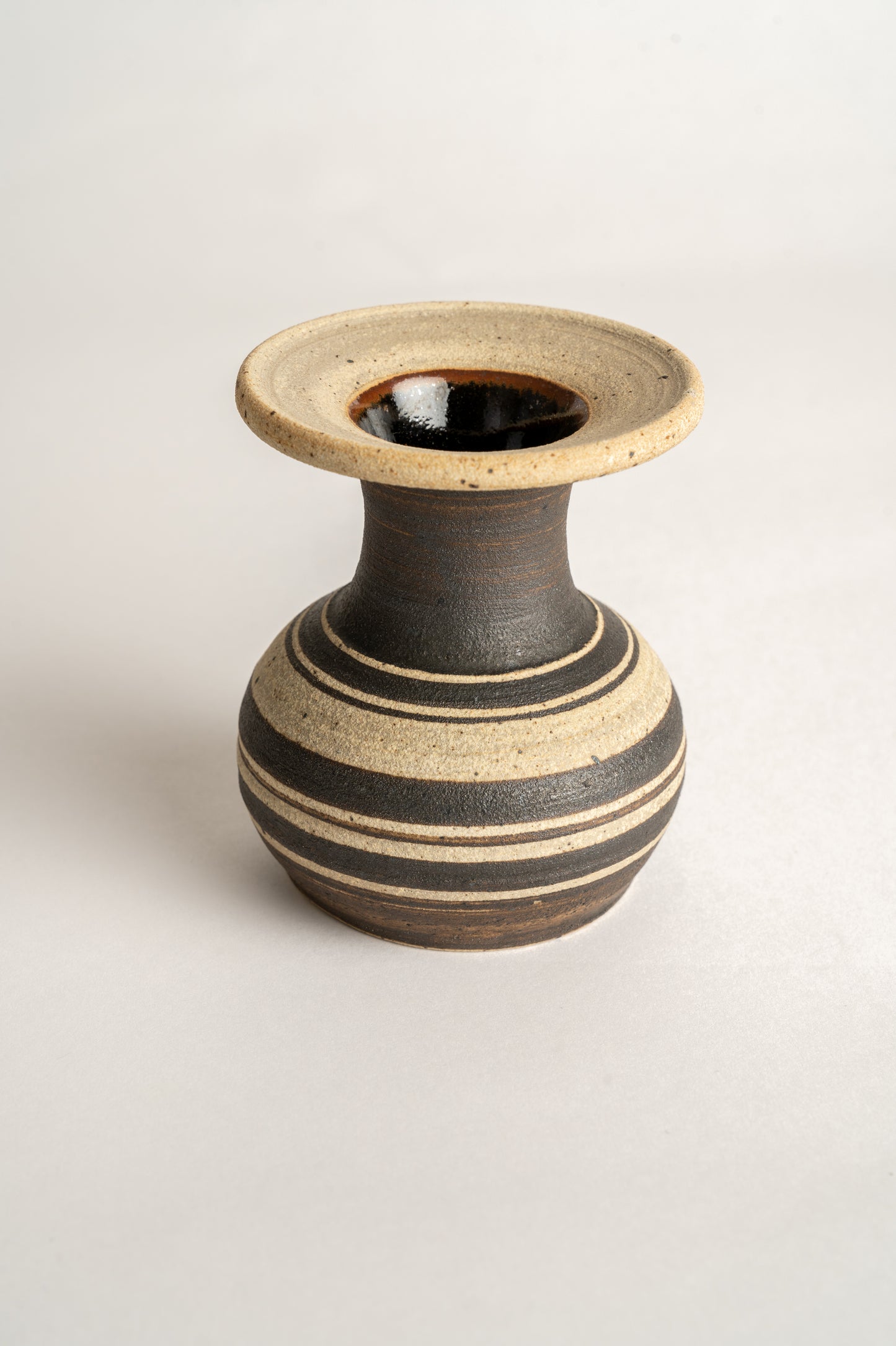Curated Home & Grown Beautiful Banded Rod Billington Simon Bath Exmoor Pottery Vase