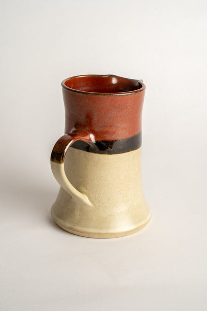 Studio Pottery Jug With Banded Detail