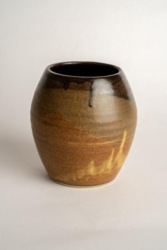 Curated Home & Grown Studio Pottery Vase With Maker Mark