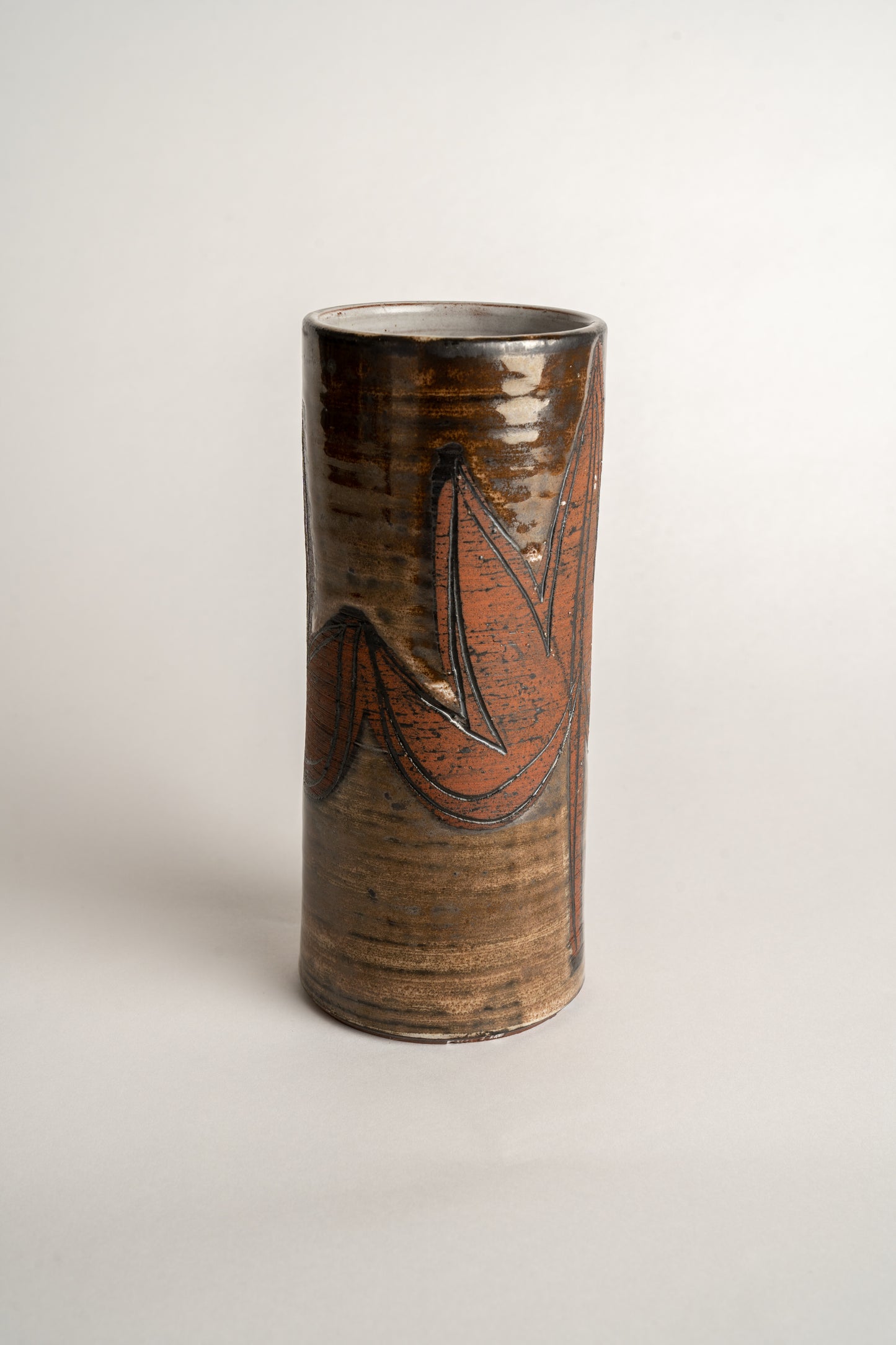 Birgin Studio Pottery Cylinder Vase