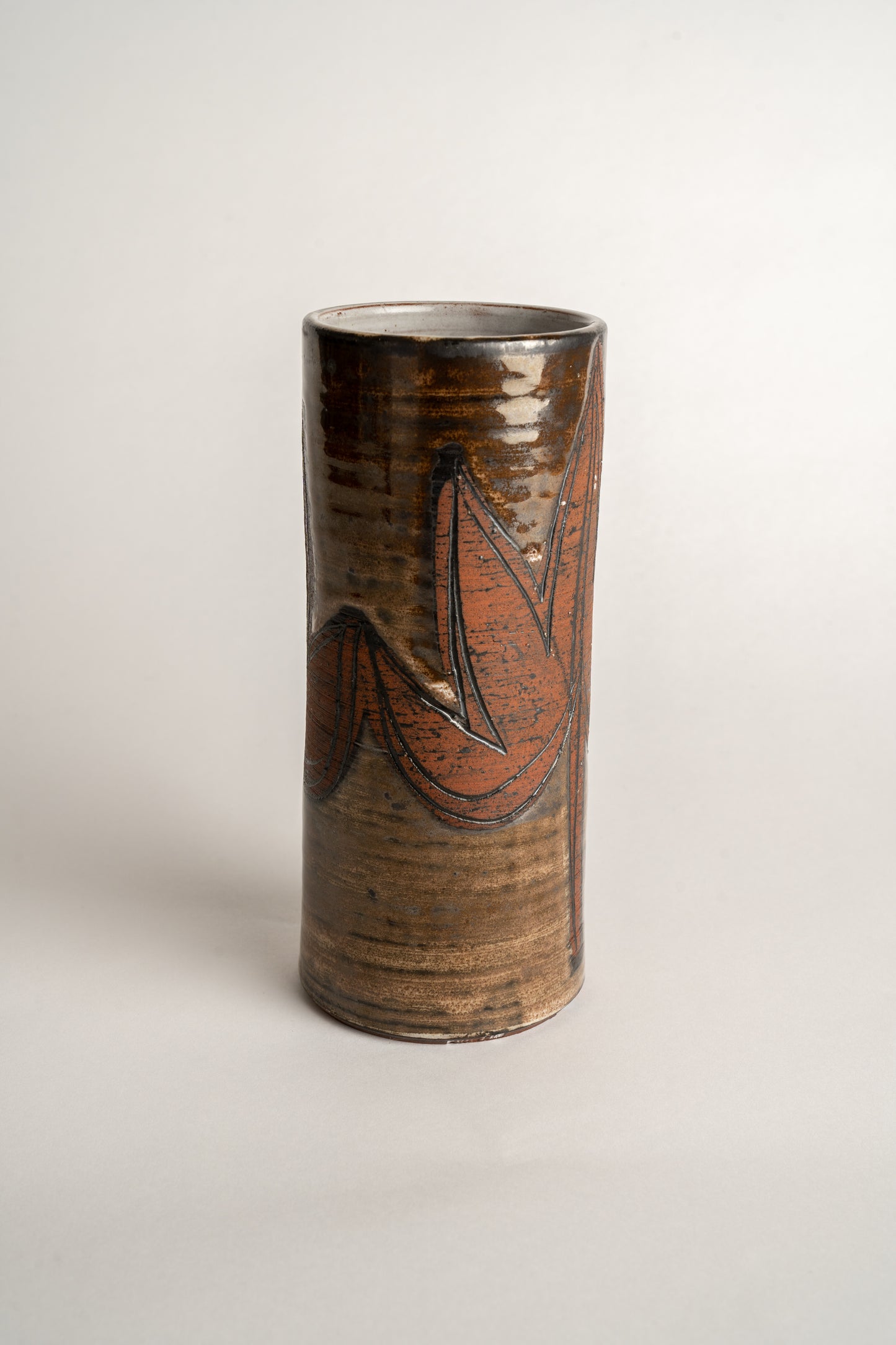 Curated Home & Grown Birgin Studio Pottery Cylinder Vase