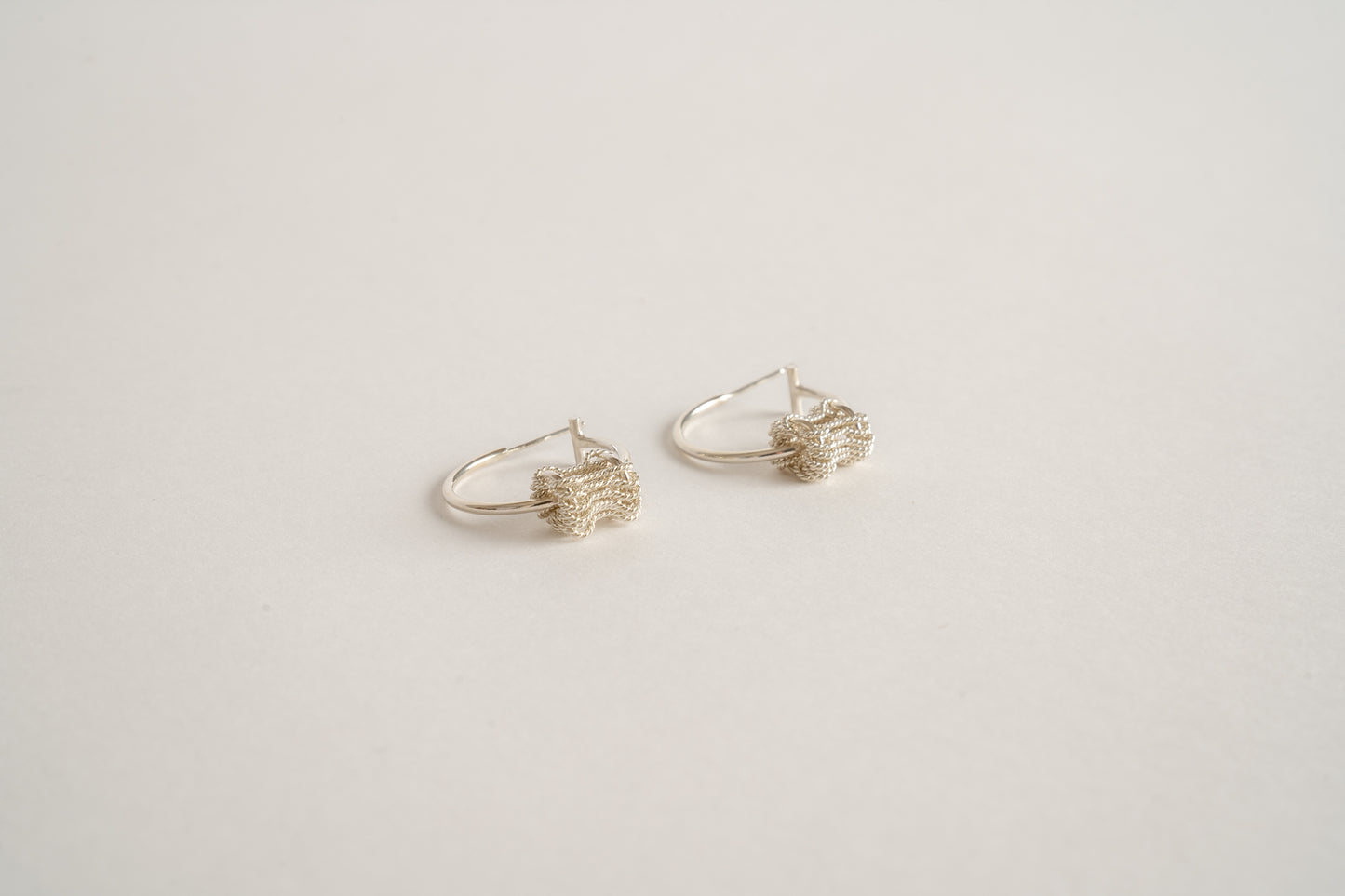 Ruth Leslie Recycled Sterling Silver Fidget Hoop Earrings