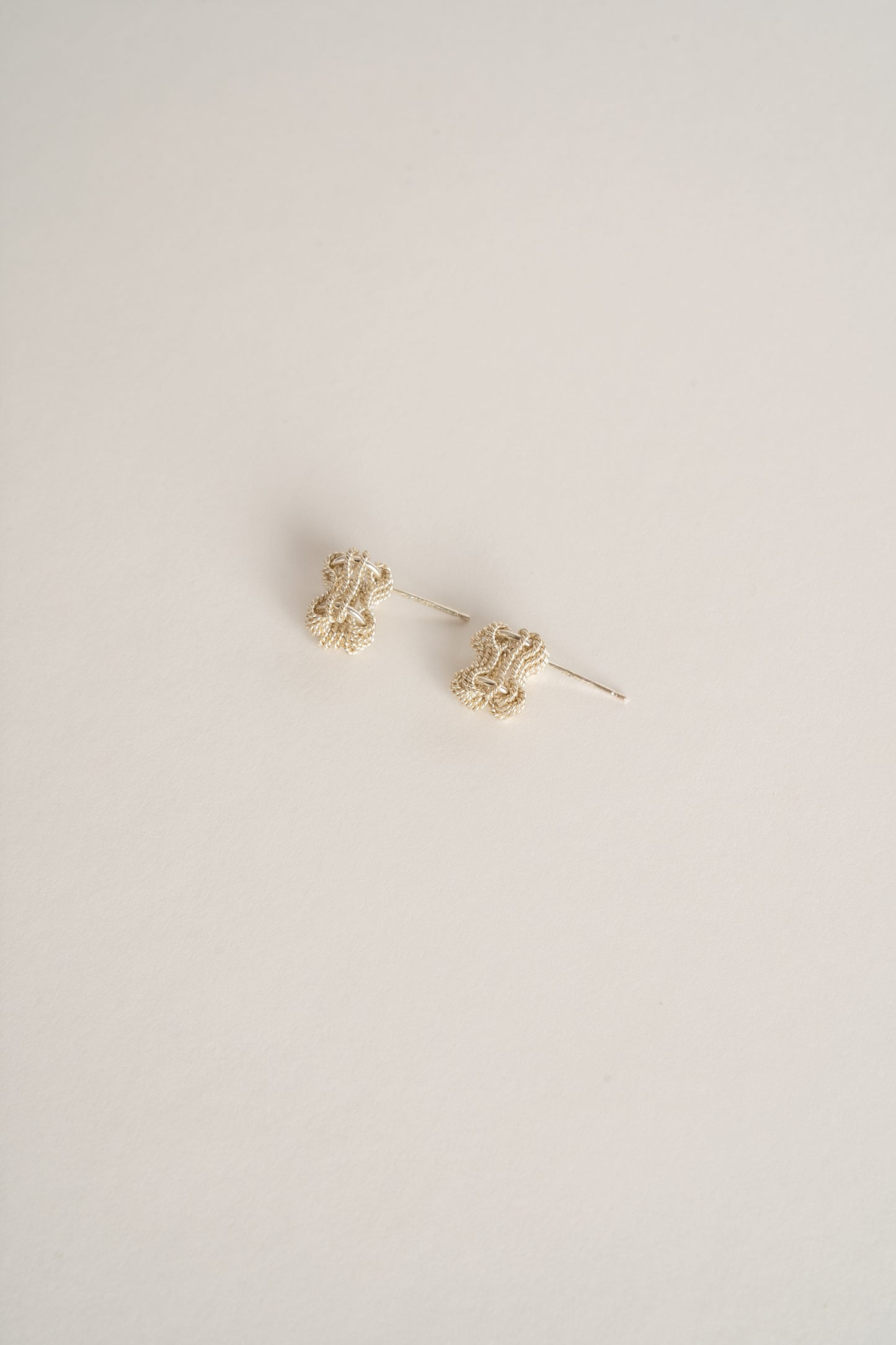 Ruth Leslie Recycled Sterling Silver Heddle Stud Earrings
